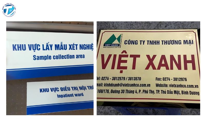 In biển hiệu - bảng tên mica 